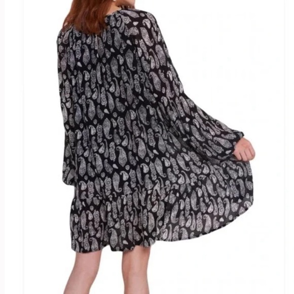 Roller Rabbit Clinton Clemente Dress in Black Paisley Sz XL - Picture 2 of 16